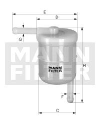 MANN-FILTER kuro filtras WK 42/11