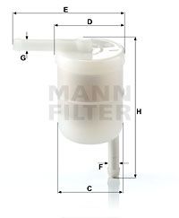 MANN-FILTER Топливный фильтр WK 42/12