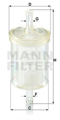 MANN-FILTER kuro filtras WK 43/13