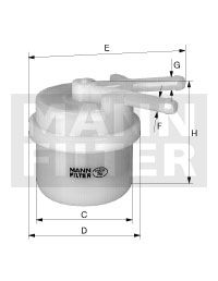 MANN-FILTER Топливный фильтр WK 44/6