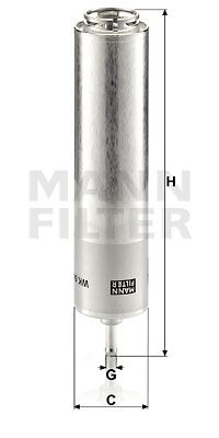 MANN-FILTER kuro filtras WK 5001