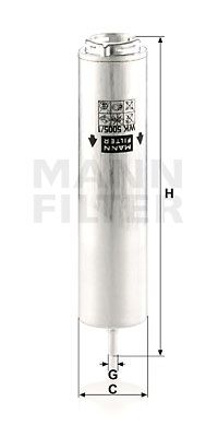 MANN-FILTER kuro filtras WK 5005/1 z