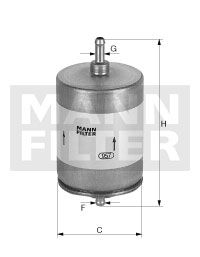 MANN-FILTER Топливный фильтр WK 504