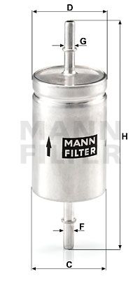 MANN-FILTER kuro filtras WK 512