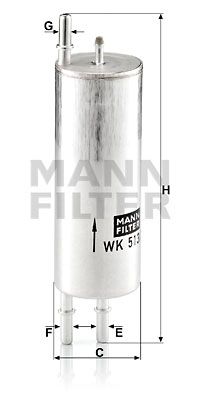 MANN-FILTER kuro filtras WK 513/3