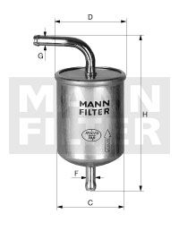 MANN-FILTER kuro filtras WK 56