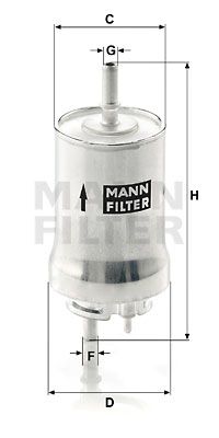 MANN-FILTER kuro filtras WK 59 x