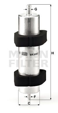 MANN-FILTER kuro filtras WK 6003