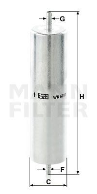 MANN-FILTER kuro filtras WK 6011