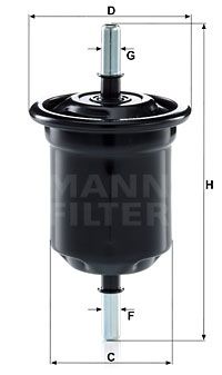 MANN-FILTER kuro filtras WK 6013