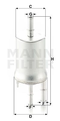 MANN-FILTER kuro filtras WK 6015