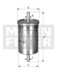 MANN-FILTER kuro filtras WK 612