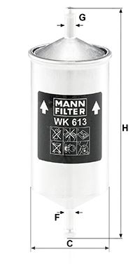 MANN-FILTER kuro filtras WK 613