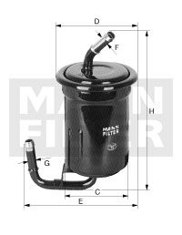 MANN-FILTER Топливный фильтр WK 614
