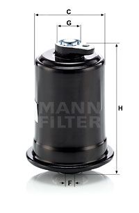 MANN-FILTER kuro filtras WK 614/10