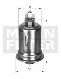 MANN-FILTER Топливный фильтр WK 614/29