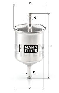 MANN-FILTER kuro filtras WK 66