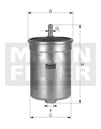 MANN-FILTER Топливный фильтр WK 68/82
