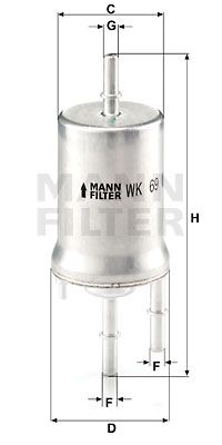 MANN-FILTER kuro filtras WK 69