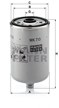 MANN-FILTER kuro filtras WK 713