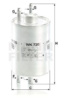 MANN-FILTER kuro filtras WK 720