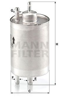 MANN-FILTER kuro filtras WK 720/1