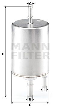 MANN-FILTER kuro filtras WK 720/4