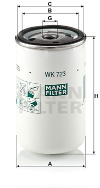 MANN-FILTER Топливный фильтр WK 723