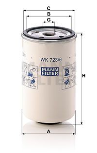 MANN-FILTER Топливный фильтр WK 723/6