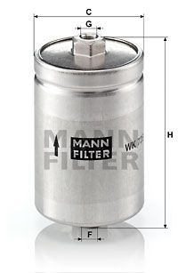 MANN-FILTER kuro filtras WK 725