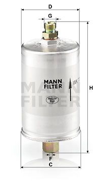 MANN-FILTER kuro filtras WK 726