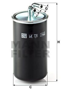 MANN-FILTER kuro filtras WK 728