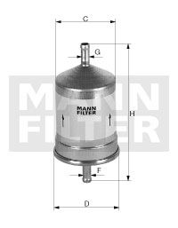 MANN-FILTER kuro filtras WK 79/80