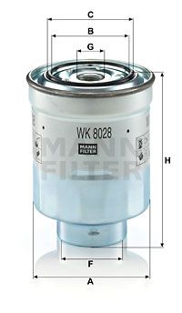 MANN-FILTER Топливный фильтр WK 8028 z