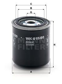 MANN-FILTER kuro filtras WK 815/80