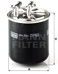 MANN-FILTER kuro filtras WK 820