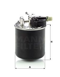 MANN-FILTER kuro filtras WK 820/14