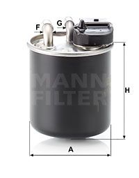 MANN-FILTER kuro filtras WK 820/16