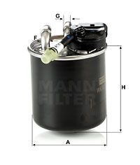 MANN-FILTER Топливный фильтр WK 820/17