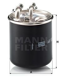 MANN-FILTER kuro filtras WK 820/2 x