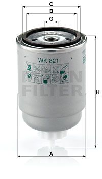 MANN-FILTER kuro filtras WK 821