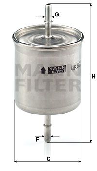 MANN-FILTER kuro filtras WK 822/2