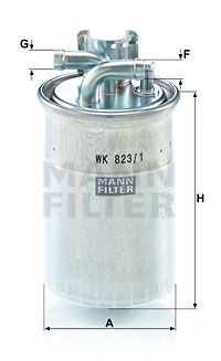 MANN-FILTER kuro filtras WK 823/1