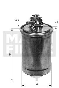 MANN-FILTER Топливный фильтр WK 823/3
