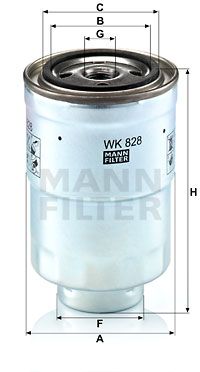 MANN-FILTER kuro filtras WK 828 x
