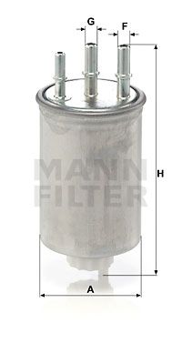 MANN-FILTER kuro filtras WK 829/6