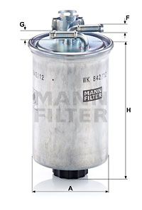 MANN-FILTER Топливный фильтр WK 842/12 x