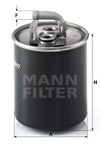 MANN-FILTER kuro filtras WK 842/17