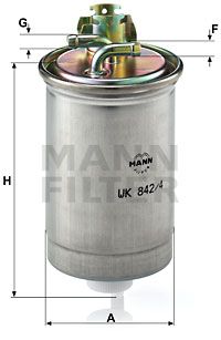 MANN-FILTER kuro filtras WK 842/4