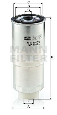 MANN-FILTER kuro filtras WK 845/2